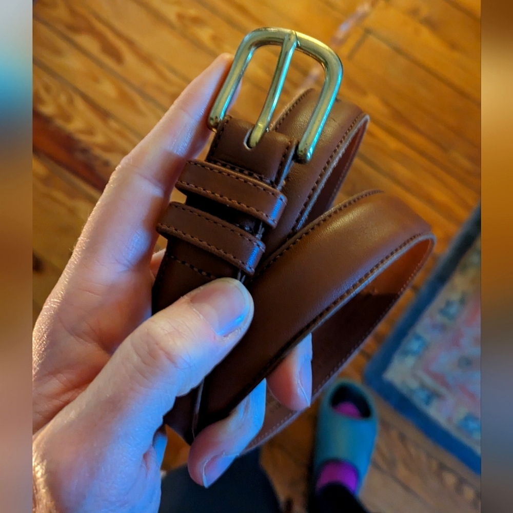 Leather Coach Belt